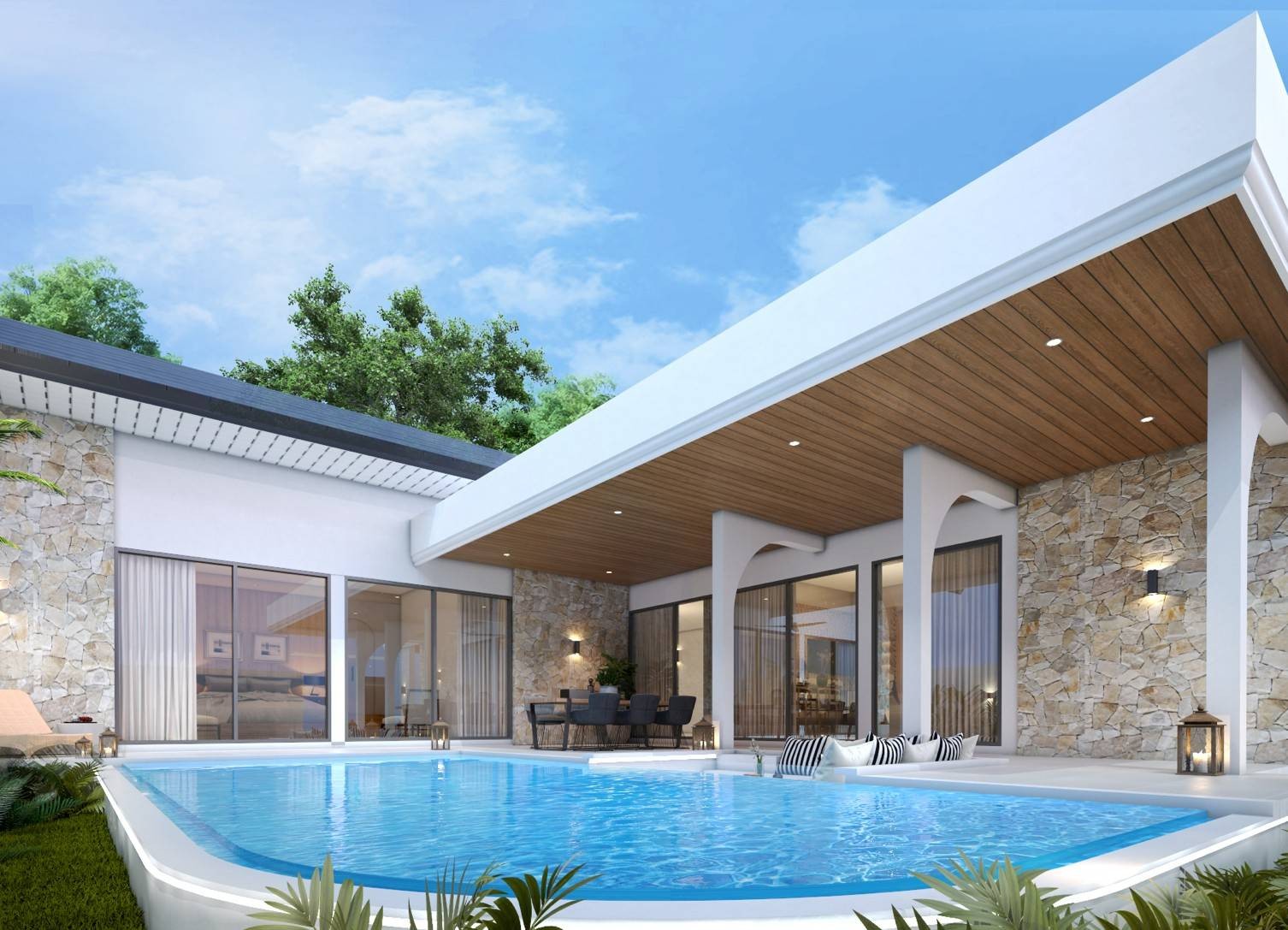 Vie luxueuse dans une villa boutique privée à Hua Hin – emplacement privilégié sur Soi 102