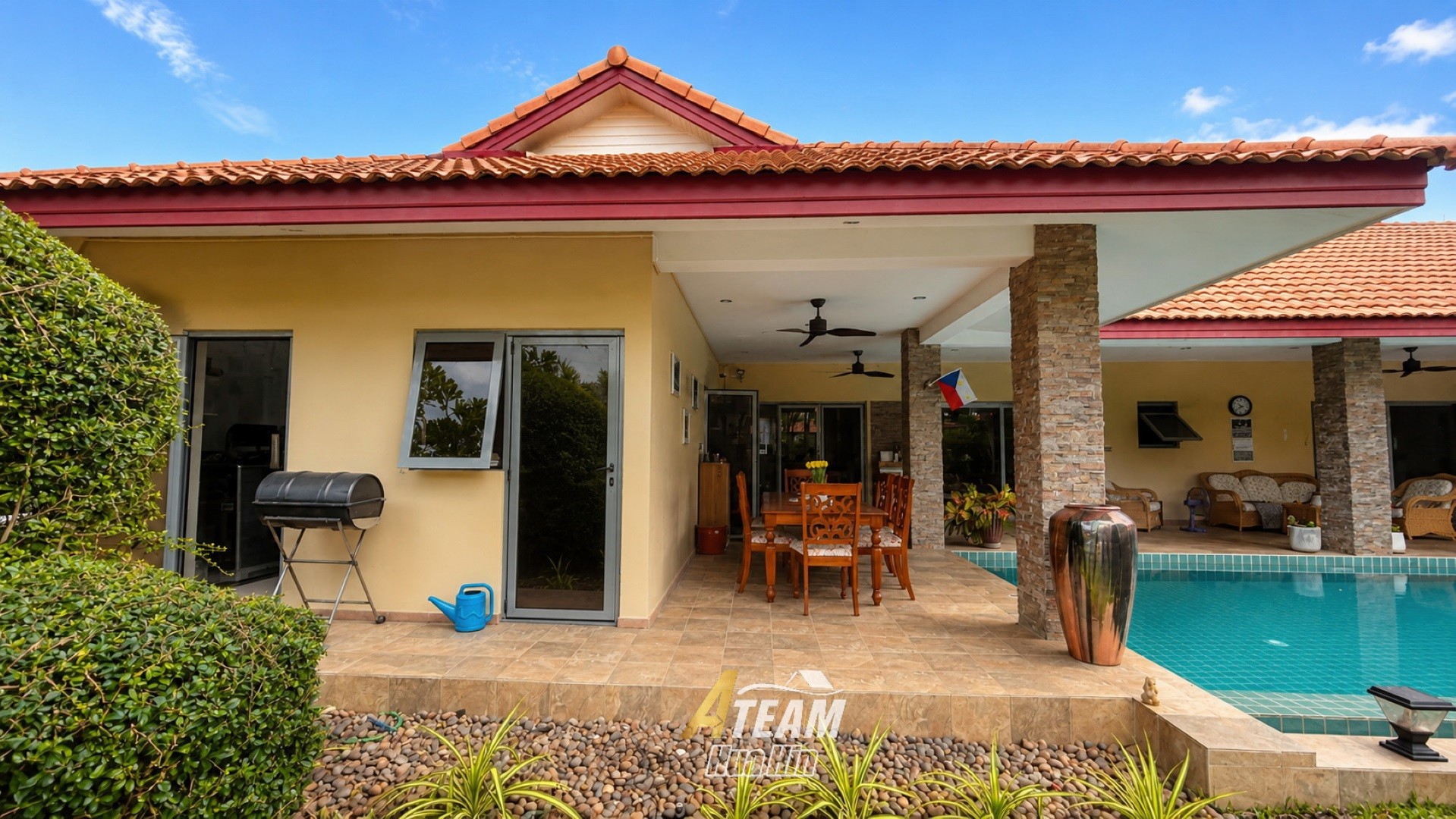 Villa avec piscine de 3 chambres à louer à Wijittra, à Hin lek fai