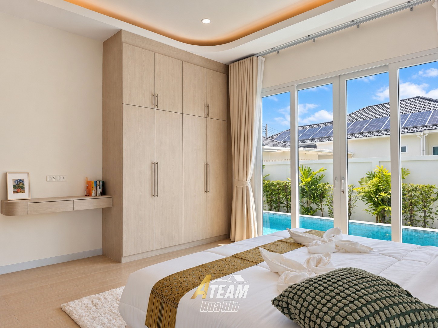Villa neuve de 3 chambres avec piscine à vendre à Hua Hin Soi 88
