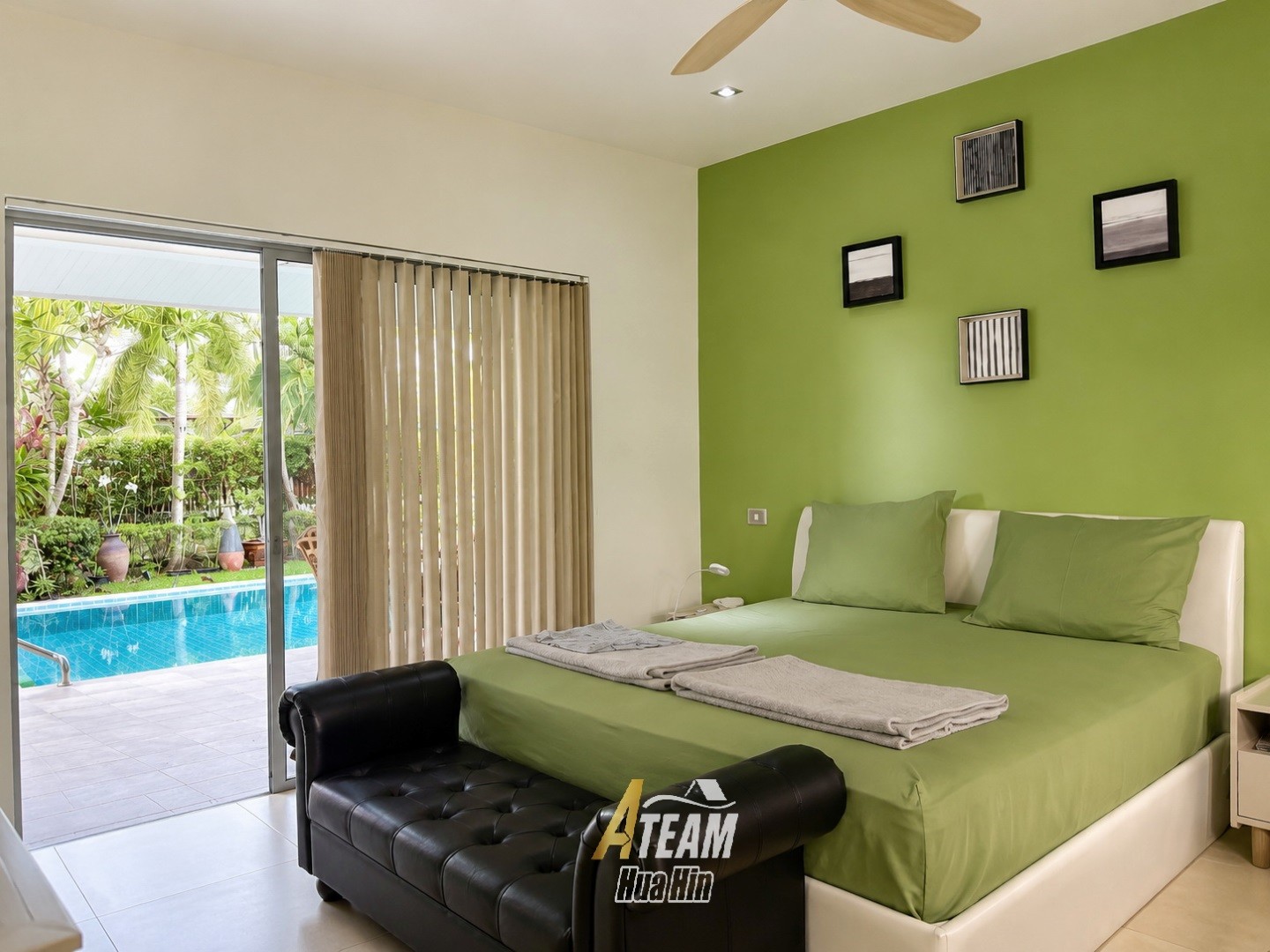 Villa avec piscine de 3 chambres à louer à Wijittra, à Hin lek fai