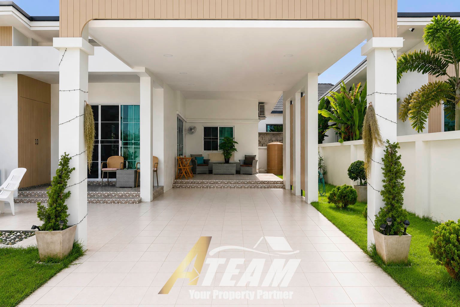 Villa de 3 chambres avec piscine privée à vendre – ABC Pool Village, Cha-am