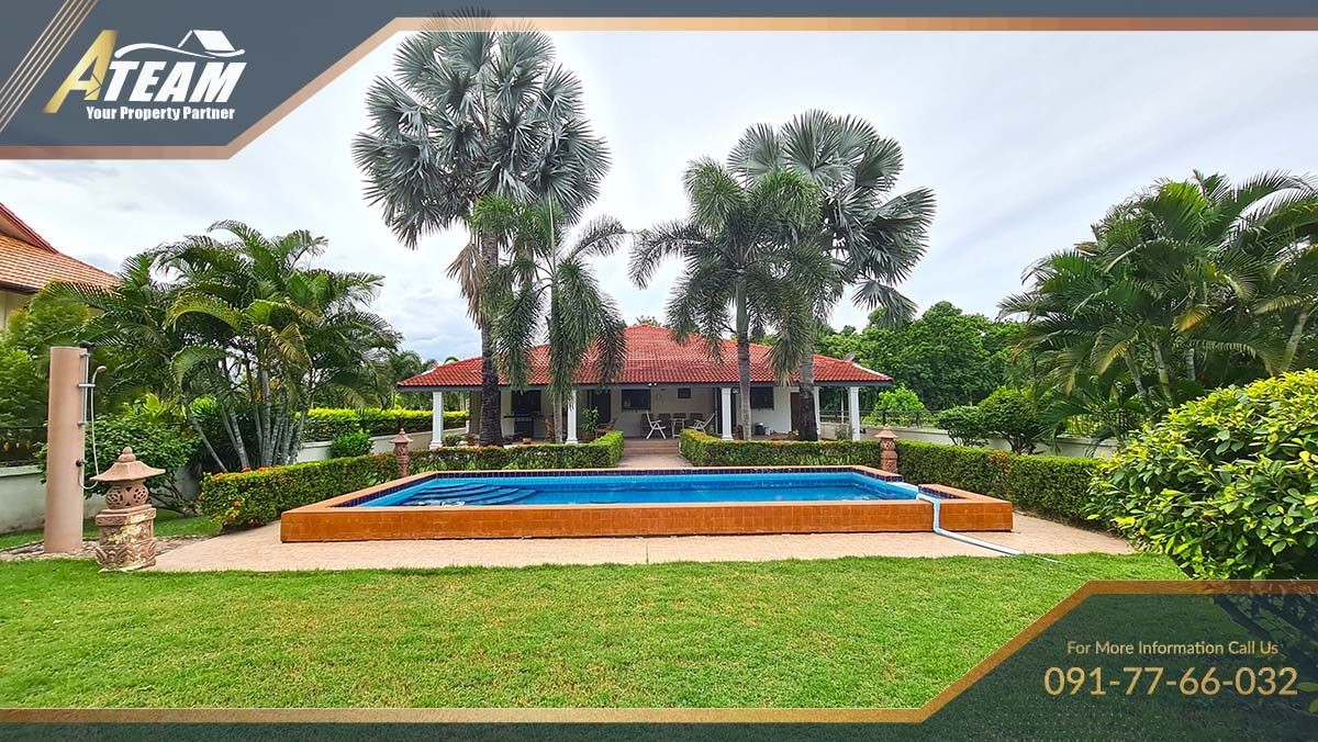 huahin house for sale chaam pool villa 3bed 2bath garden land29