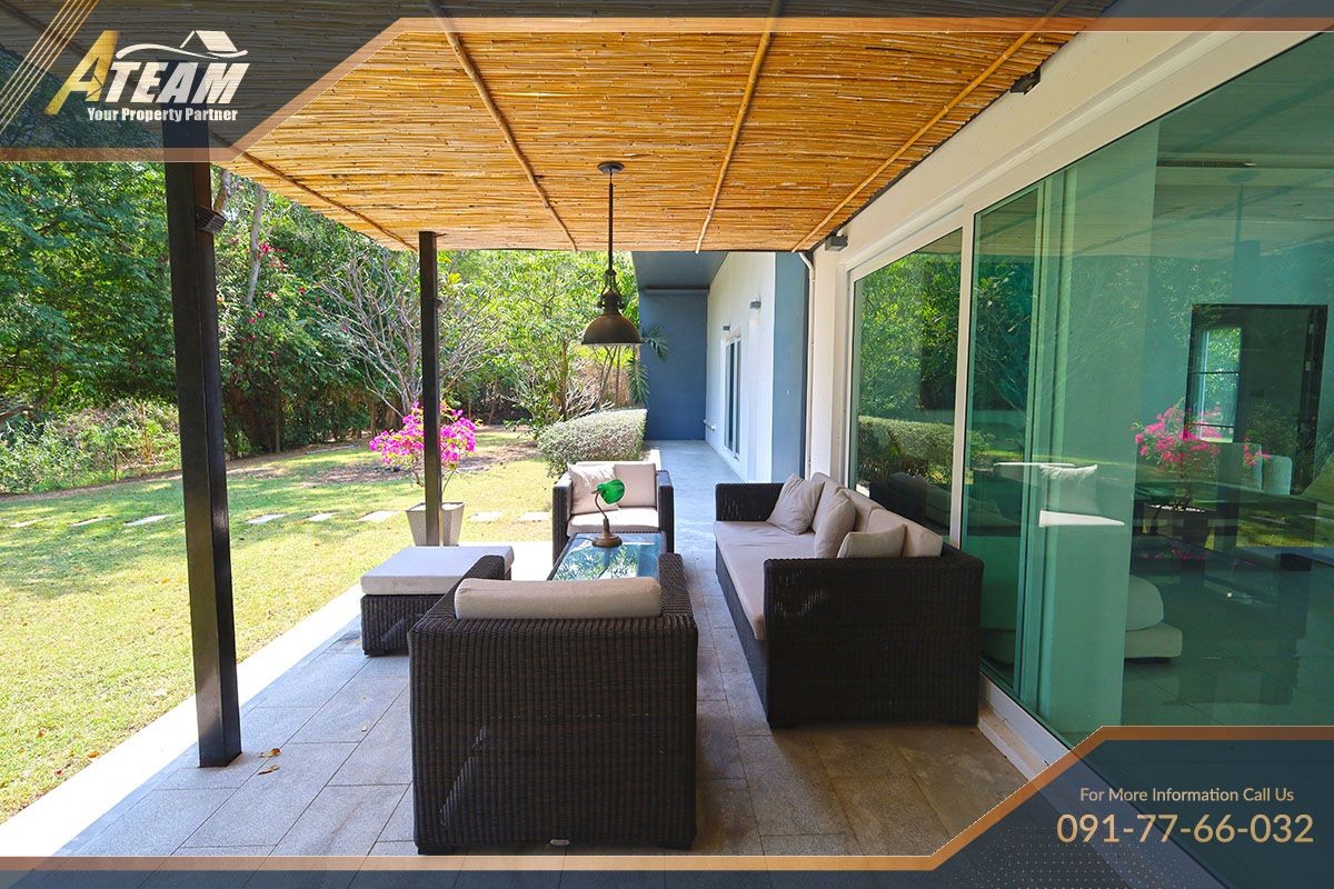 House for sale huahin poolvilla luxury Lakeside 5bedroom garden43