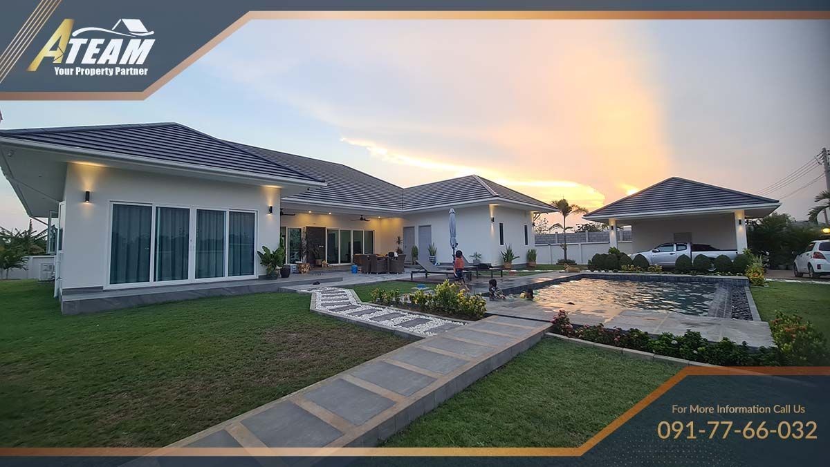 luxury 5 bedrooms on 2 rais resale development Hua Hin58