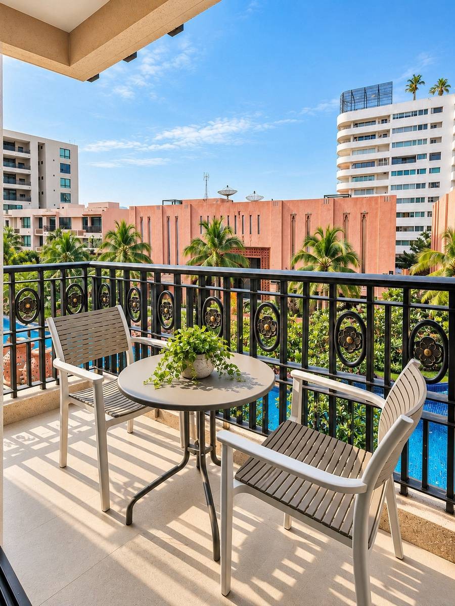 Appartement spacieux de 2 chambres avec vue sur piscine à louer à Marrakesh Hua Hin