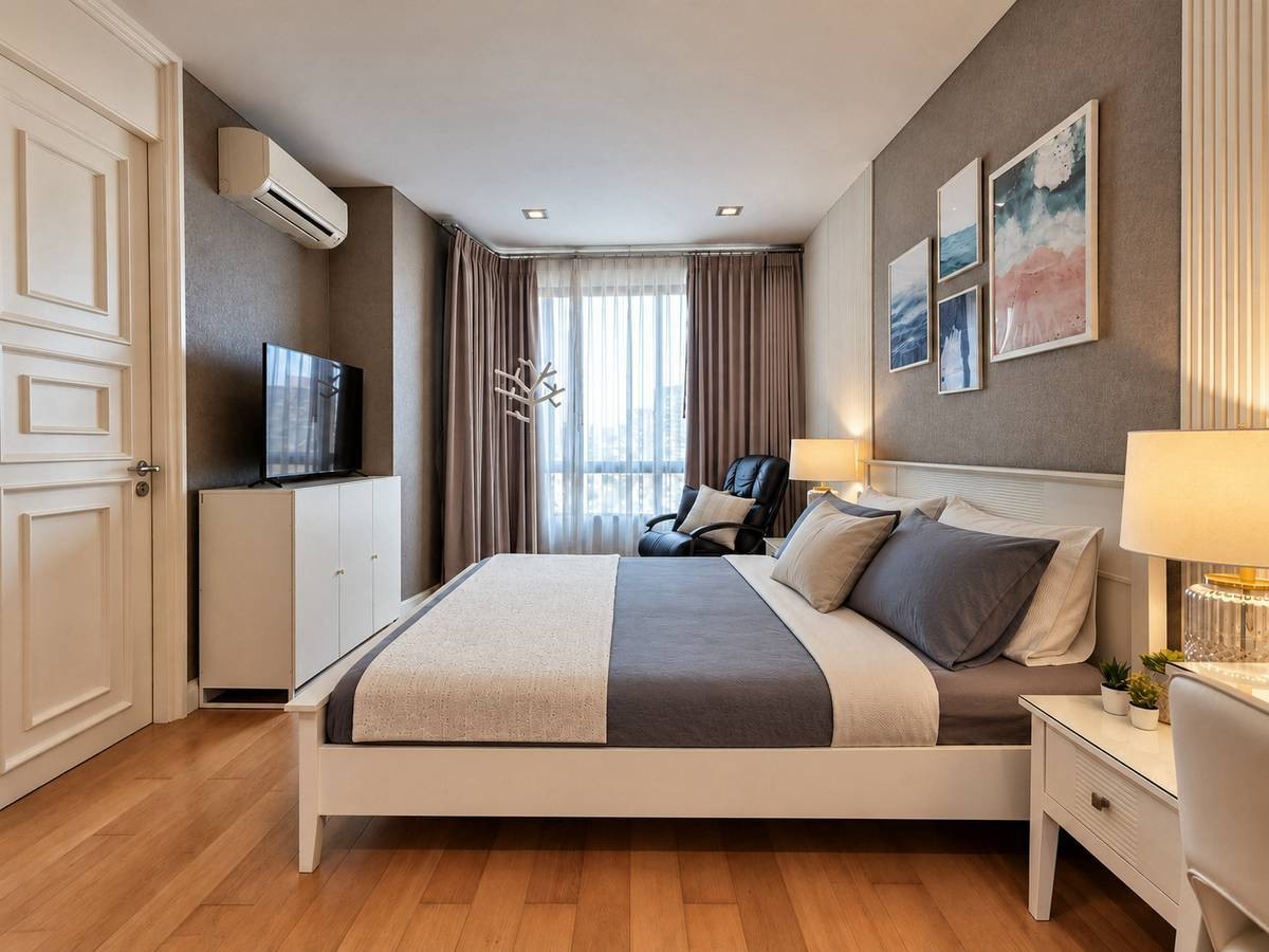 Appartement spacieux de 2 chambres avec vue sur piscine à louer à Marrakesh Hua Hin