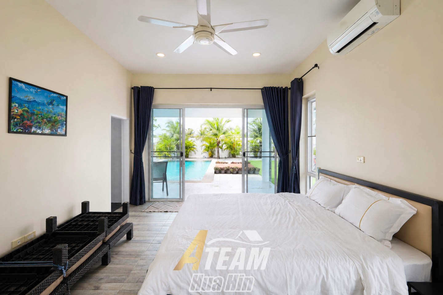 Villa avec piscine privée de 3 chambres sur un grand terrain de 800 Sq.m. | Pak Nam Pran, Pranburi