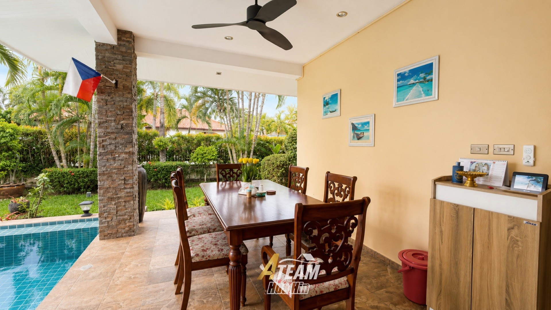 Villa avec piscine de 3 chambres à louer à Wijittra, à Hin lek fai