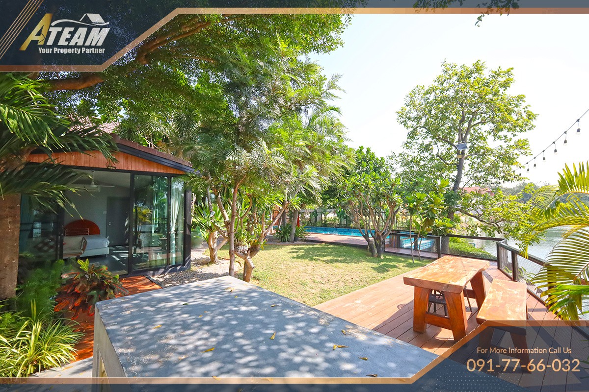 Villa unique de 5 chambres avec piscine au bord de la rivière à Pak Nam Pran