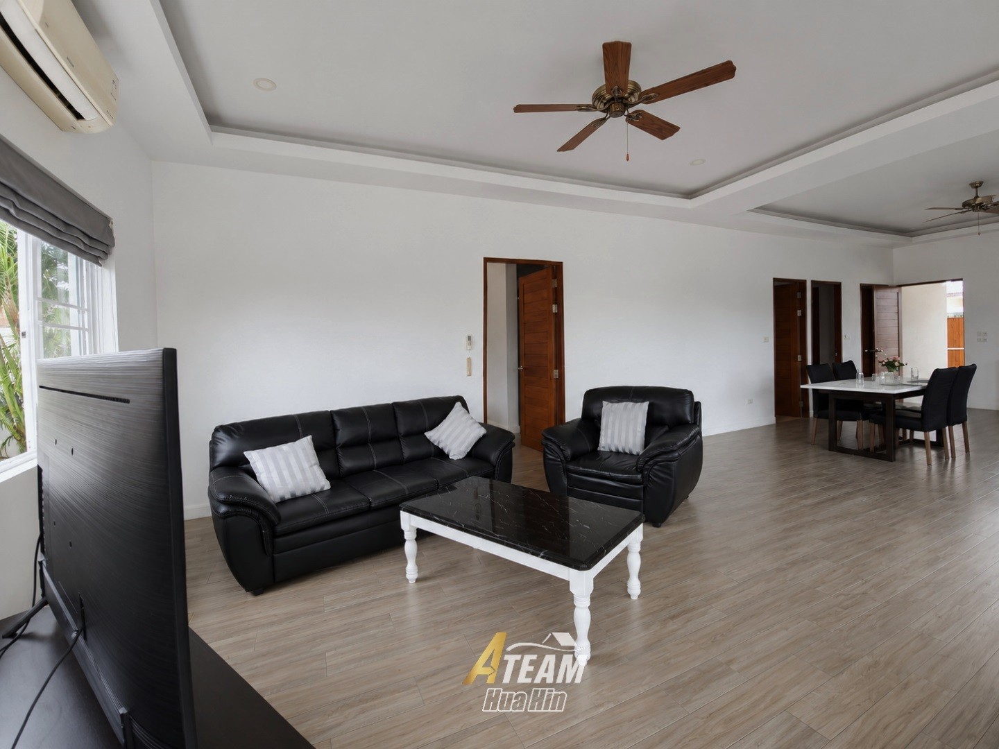 Villa avec piscine élégante de 2 chambres offrant une vue sur les champs d’ananas – Wang Pong, Pranburi
