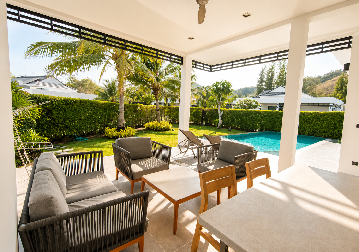 Villa privée relaxante de 4 chambres avec piscine à Sivana Hideaway Hua Hin