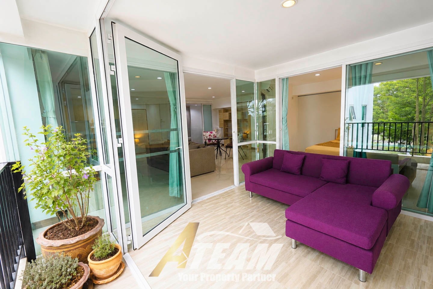 Appartement spacieux d'angle avec 1 chambre à vendre – The Pride Hua Hin