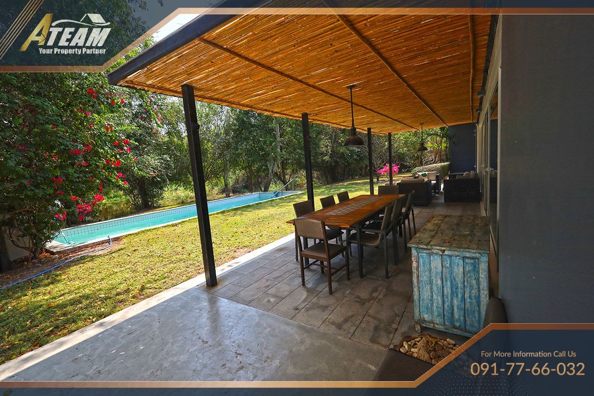House for sale huahin poolvilla luxury Lakeside 5bedroom garden44