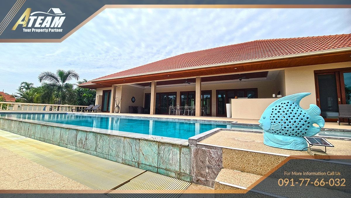 luxury massive pool villa sam roi yod resale development43