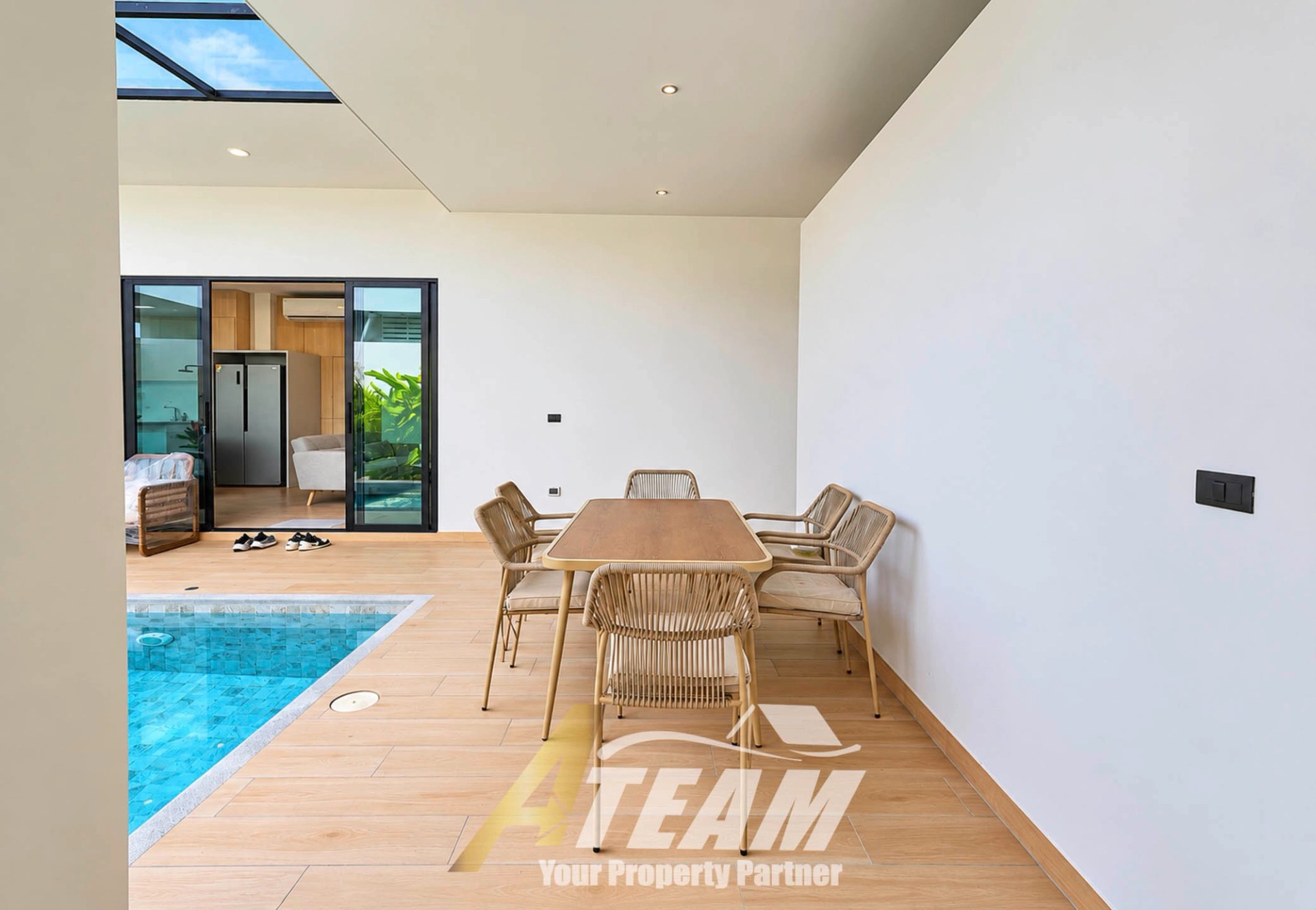 Property photo at Spacious 2-Bedroom Private Pool Villa with Separate Office for Rent at Asai Village, Hua Hin – From ฿40,000/Month  Copy