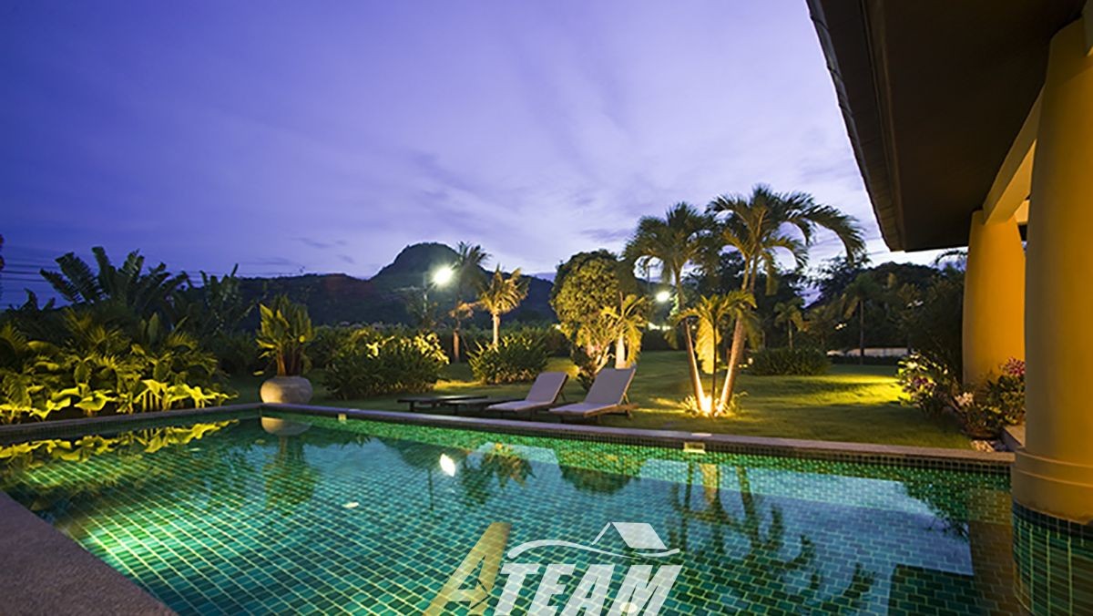 Bali-style-pool-villa-soi-114-for-sale-hua-hin-night-pool-3