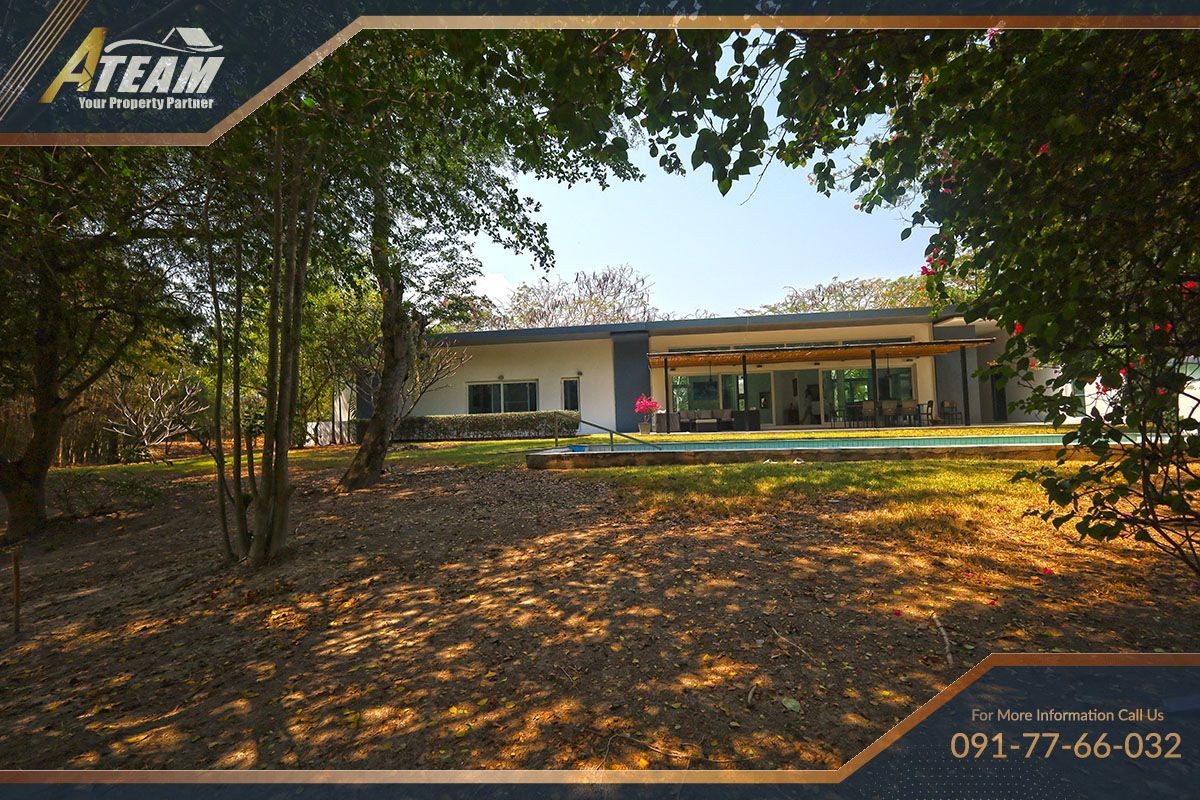 House for sale huahin poolvilla luxury Lakeside 5bedroom garden47