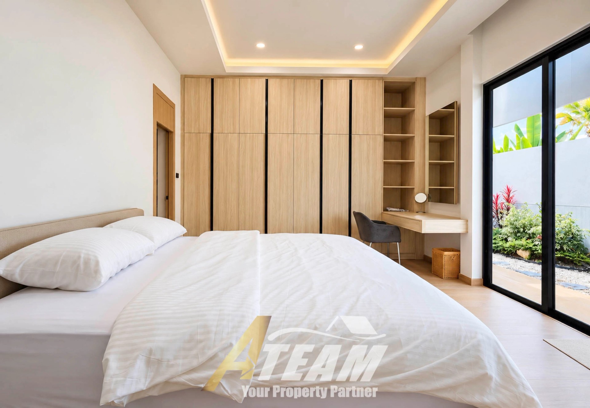 Property photo at Spacious 2-Bedroom Private Pool Villa with Separate Office for Rent at Asai Village, Hua Hin – From ฿40,000/Month  Copy