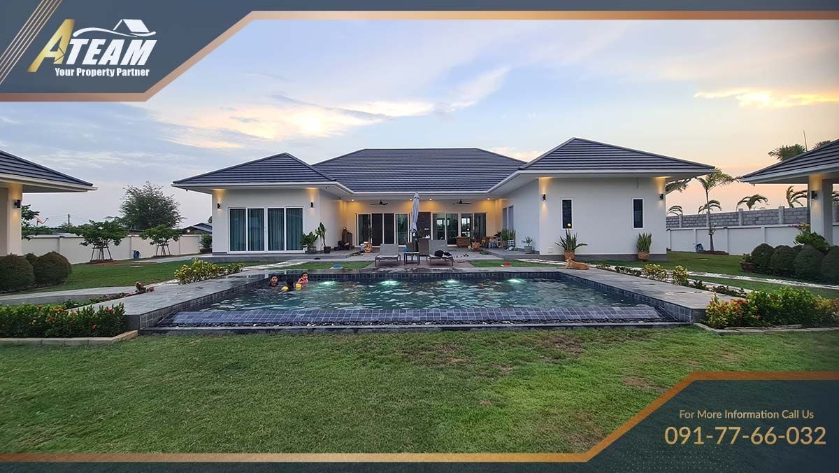 luxury 5 bedrooms on 2 rais resale development Hua Hin60