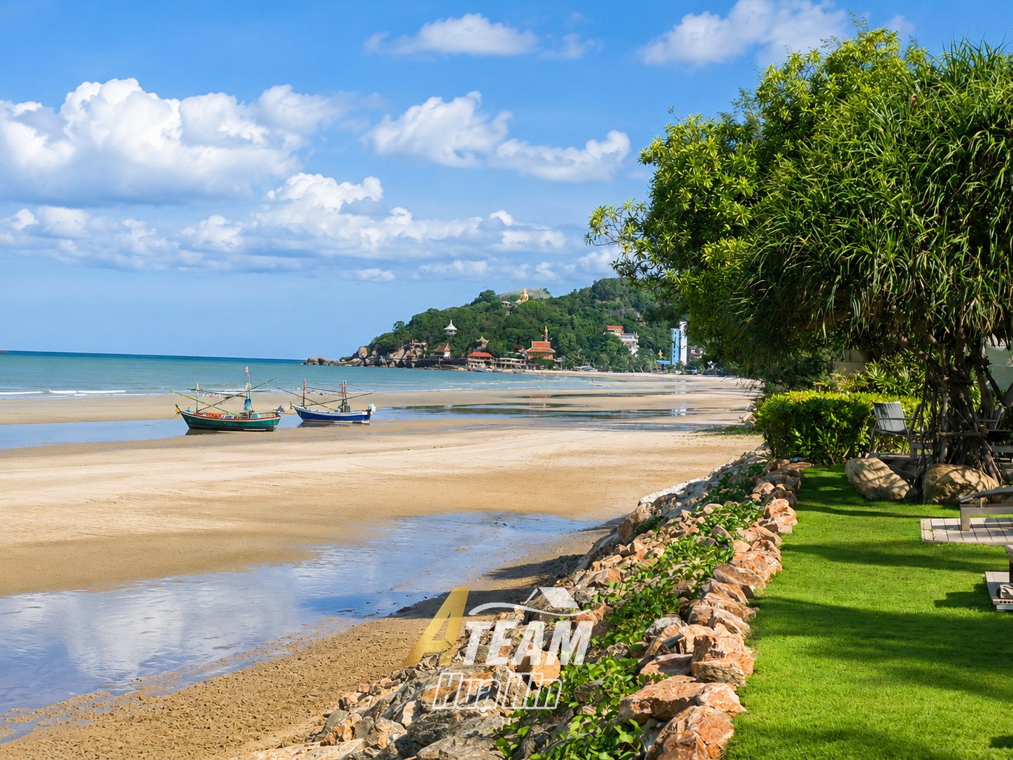 Appartement en bord de mer de 2 chambres avec vue sur la mer, acceptant les animaux, à Malibu Khao Tao