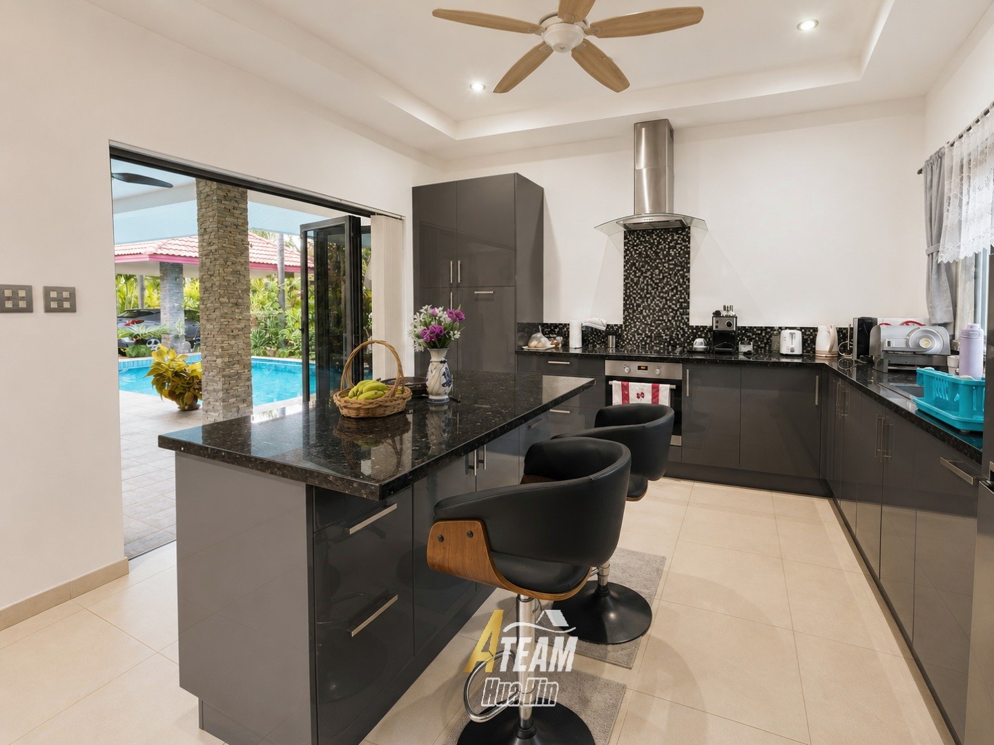 Villa avec piscine de 3 chambres à louer à Wijittra, à Hin lek fai