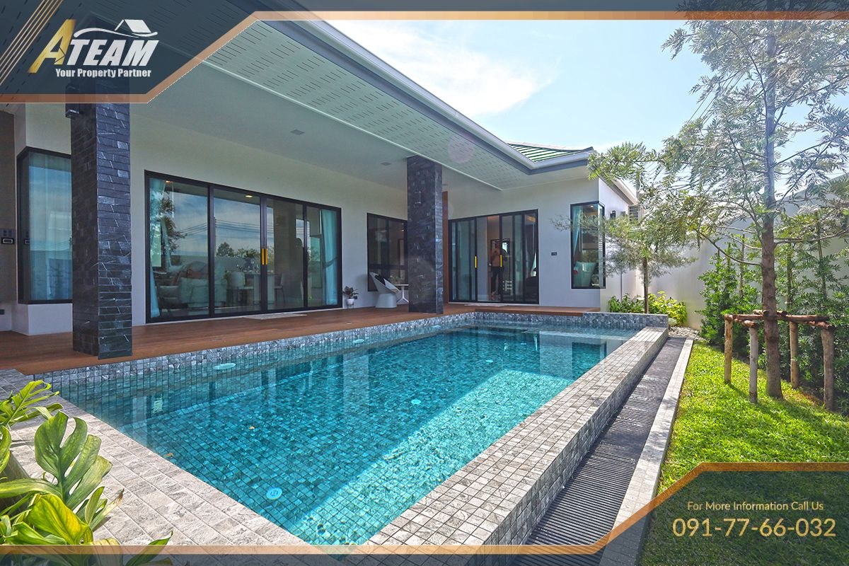 Villa de 3 chambres avec piscine à vendre à Hin Lek Fai, Hua Hin
