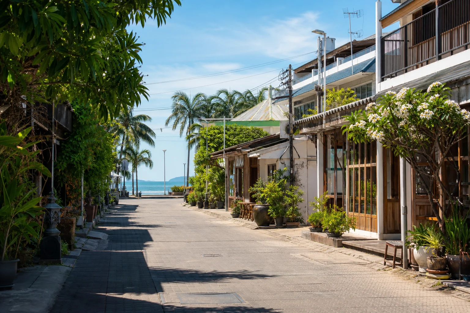 Rue du centre de Hua Hin
