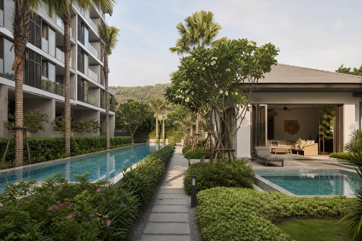 Appartement en copropriété et villa à Hua Hin